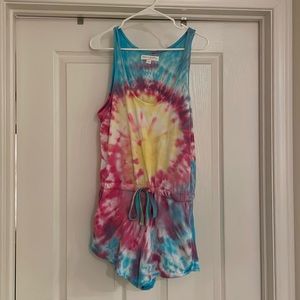 Spiritual Gangster tie-dye romper. size small